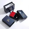 Pendant Necklaces 2023 Lucky Four-leaf Clover Necklace With Rose Gift Box 240410