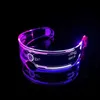 Toy rave LED Halloween Glow in the Dark Party Supplies Louilles LED Décoration de Noël lumineuse 2023 DJ Light Disco Rave Lenses Up Event 240410