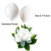 Neue Gardenia Blattblütenaderer Silikonform Fondant Zuckerfahrzeug Gumpaste Harz Ton Papier Kuchen Dekoration Werkzeuge CS394