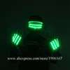 Gants de lueur LED Éclairage magique lumineux; gants de doigt LED Fournitures de fête Halloween Lunes illuminées