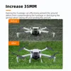 Tren de aterrizaje plegable para dji mini 3/mini 3 pro extender extensor de pierna larga protector stand quadcopter accesorios para drones