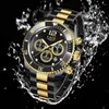 Wristwatches LIGE DESIGN Business Luxury Mens Watches Gold Chronograph Quartz Wrsitwatches Luminous Waterproof Auto Date Clock Watch For Men