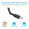 Kort 600 Mbps USB WiFi Adapter Bluetooth Dual Band Mini USB Dongle Wireless WLAN Mottagare 2.4G/5GHz för bärbar dator/skrivbord PC