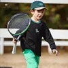 Dave Bella 2024 Spring Boy's Baby TShirt Children Top Cotton Long Sleeves Casual Undershirt Sport Outdoor DK1248557 240328