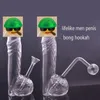 1PCS BULLEUR D'HUILE VIE UNIQUE APCE BONG RECYCLEUR RECYCLEUR FUMATE FUMAGE PIPE D'EAU PORTABLE PORTABLE DAB RIGNE Ashcatcher Bong avec casserole d'huile de 30 mm et bol à herbe sèche