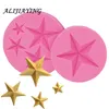 1Pcs Star shape Silicone Fondant Molds Baby birthday Holiday party Cake Decorating Tools Chocolate Moulds articles D0962