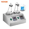 Vevor 1/2/4/6 Cabeças Magnetic Agitador com Plate Hot Plate Vortex Electric Shaker Mixer Mixer Portable Blender Bax para Laboratório Químico