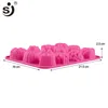 SJ 3D Baby Soap Molds Heart & Rose-Shaped Tray Silicone Mold Recycling Easy to Demolding Soap Maker Handmade Non-Stick For Home