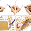 8pcs/set Quilling Paper Set Paper Paper Drawing Material Package Beginners Tool Board Diy Paper Crafts Cards Making