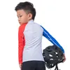 Camisa de ciclismo rjyc definida para crianças esportes mangas compridas Bicicleta respirável Roupa Roupa de verão Crianças Balance Jersey Set