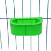 1pcs Pet Birds Hanging Feeding Trough Parrot Food Water Bowl Feeding Splash-proof Cup Plastic Bird Pigeons Cage Feeder