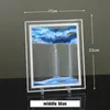 3D Deep Sea Rotating Hourglas Moving Sand Art Bild Sandscape Quicksand Målning Kontor Heminredning Dekorationer gåva