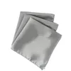 20pcs/lot Square Satin Dinner Napkins Gray 12 Inch 30cm Dark Silver Handkerchiefs Wedding New Table Serviettes NPK Wedding