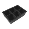 Cube carré de qualité alimentaire moule Fruit Cube Maker 6 plate-forme barre de cuisine Barre de glace Silicone