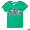 Set di abbigliamento 14 colori Girls Cloh Boys Thirts Solid Kids Short Short Shirt Cotton Thirt Childre