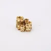 50Pcs M2 Brass Heat Set Insert Nut Female Thread Brass Knurled Inserts Nuts Embed Parts Pressed Fit into Holes for 3D Printing