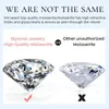 Pierścienie zespołowe Gra Real Moissanite Pierścień 925 Srebrny Diamond Eternal Band zaręczyny Women Luksusowa wysokiej jakości biżuteria