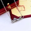 Card V Gold High Edition Leopard Necklace with Micro Gold Plated Unrestrained Personality Pattern Leopard Womens Necklace