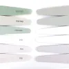 6PCS Double côté fichiers ongles Kits de taille de mixage buff, tampon à ongles éponge, carte buff de fichiers à ongles en papier de verre français (pack de 6pcs)