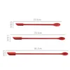1pcs spatula çok amaçlı mutfak aletleri küçük noktalı reçel ucu sıyrıcılar s/m çift kafa siyah/kırmızı pişirme aracı