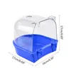 Bird Bath Box Parrot Bathing Cage Accessoire voor kleine vogels Parakeet Canary Budgerigar Justbirds transparante top