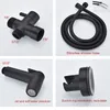 Black Handheld Toilet Bidet Set or Bidet Sprayer Accessories Black Bidet for Bathroom Kitchen Garden Hand Sprayer Shower Jet