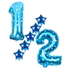 Amawill Half Birthday Decorations Kit Latex Balloons Paper Banner 6 månader gammal baby shower Girls 1/2 Birthay Party Supplies 7d