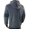 Erkek Hoodies Sonbahar Kış Giyim Peluş Kalınlaştırılmış Uzun Kollu Gevşek Yumuşak Moda Sıcak Spor Söküsü Kapşonlu Kazak