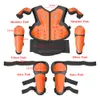 Motocross Body Protector for Kids, Bike Skating Sport Armor, Knee and Elbow Guard, tuta per la sicurezza della motocicletta per 4-15 anni