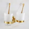 ZGRK Bathroom Accessories Solid Brass Golden Toilet Paper Holder Towel Rack Tissue Holder bathroom fixtures Bath Hardware Set