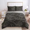 3D Bedding Sets Gray Duvet Covers Pillowcase Quilt Cover Set Comforter Case Bed Linen King Queen Twin Single Paisley Design