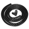 1m de 8 mm de arame de fios de mangas de manga de banda de mangas de tubo de cabo de managem de protetores de cabo com ferramenta de clipe em casa