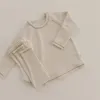 Сплошная пижама для детского теплового нижнего белья детка Long Johns Малыш набор