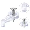 10pcs Glass Door Retainer Clips Plastic Glass Panel Retainer Clips Mirror Clips With Screws For Cabinet Door