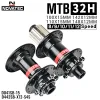 Novatec Bicycle Hub D442 D041 Mozzo ruota posteriore anteriore 2/4 Cuscinetto per l'8/9/10/11/12 Speed Mountain Bike Hub 32H Boost fino a 15/12mm