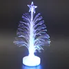 LED Fibre Optic Colorful Arbre de Noël coloré à fibre optique Slow Flash LED Mini arbre de Noël avec une batterie en étoile supérieure alimentée