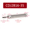 CDJ2B-16 MINI PNEUMATIQUE CYLINDRE AIR DOUBLE DOUBLE AGANCE SEULLE BORE 16 mm 10 ~ 150 mm CDJ2B16