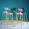 Luxury Bar Chairs Sillas Para Barra De Cocina Living Room Bar Stools Kitchen High Table Nordic Tabouret De Comptoir Furniture