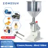 Zonesun A03 Manual Honey Filling Machine Liquid Paste Body Shop Oil Cream Bottle Filler Lip Gloss Nail Polish 50 100 ml