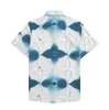 2024 Moda Letni projektanci mężczyźni swobodni koszule krótkie rękawie na szczycie Hawajskie plażę luźne koszule