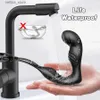 Outros itens de beleza de saúde Male Prostate Massage Vibrador Double Ring Plug Plug Plug Vibrator Atraso de silicone ejaculação masculbadora masculpadora adulta brinquedos adultos para homens L410