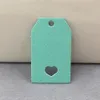 100 PCs Kraft Paper Heart Hollow Geschenk Tag Schmuck Etikett für Geschenk /Hochzeitsprodukt