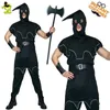 Herren Horror Henker Kostüme passt männliche schwarze Henker Purim Kostüme Halloween Scary Clothing für Erwachsene