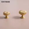 1 PC Semicircular Gold Knobs and Pulls Brass Door Knobs Ring Cabinet Handles Cupboard Drawer Pulls Kitchen Accessories Furniture