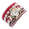 Montre-bracelets Bracelet de luxe Bracelet Bracelet Wristwames Médies analogiques Multicouche