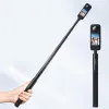 Accessori 132 cm Stick Selfie Super Long Invisible per Insta360 RS/X3 in acciaio inossidabile non slip regolabile compatibile con telecamere compatte