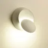 Vägglampa modern belysningsarmaturer med justerbara sängljus sovrum vardagsrum trappa hall led halvmåne