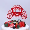 Glitter cake topper pompoen auto cake cupcake topper bruidstaart inzet vlaggen voor kinderen verjaardagsfeestje cake toppers decor 9 stijl