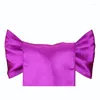 Chair Covers 10pcs/lot El Wedding Banquet Scene Cover Back Spend Bow Tie Ribbon Backs Embroidered Room Decorate Aesthetics