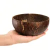 Bowls Summer 12-15cm Natural Coconut Bowl Wooden Tableware Spoon Set Kitchen Item Rice Ramen Salad Old Shell